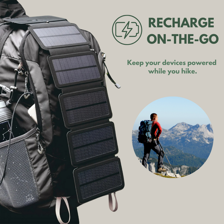 Solar power bank charger