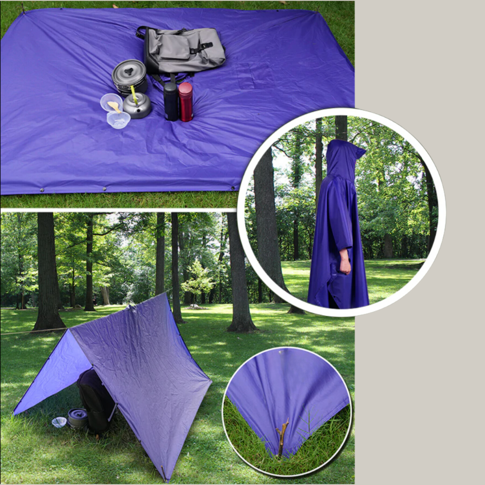 Rain poncho - Trekking - Hiking - Bicycle - Mountain bike
