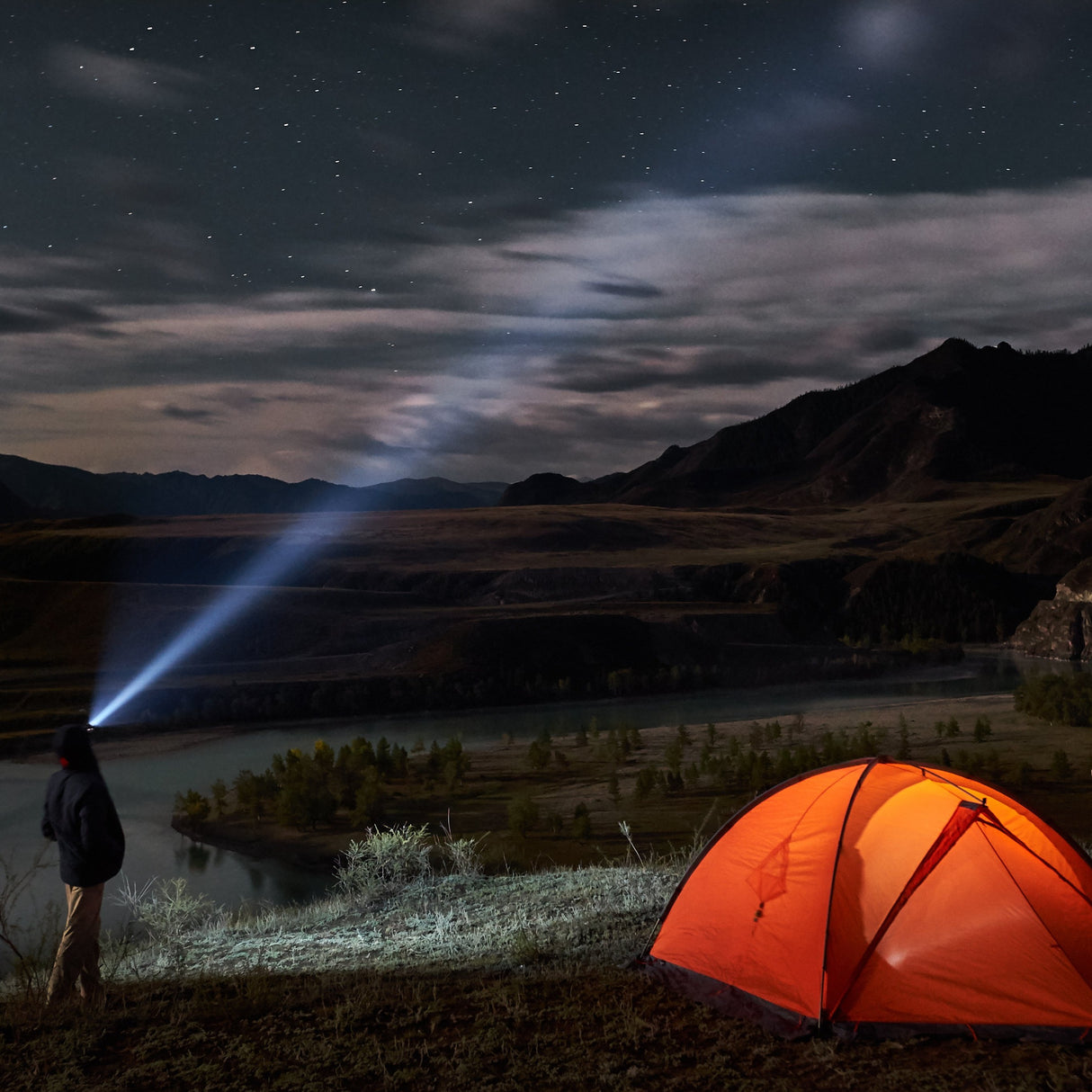 USB Hiking Headlamp