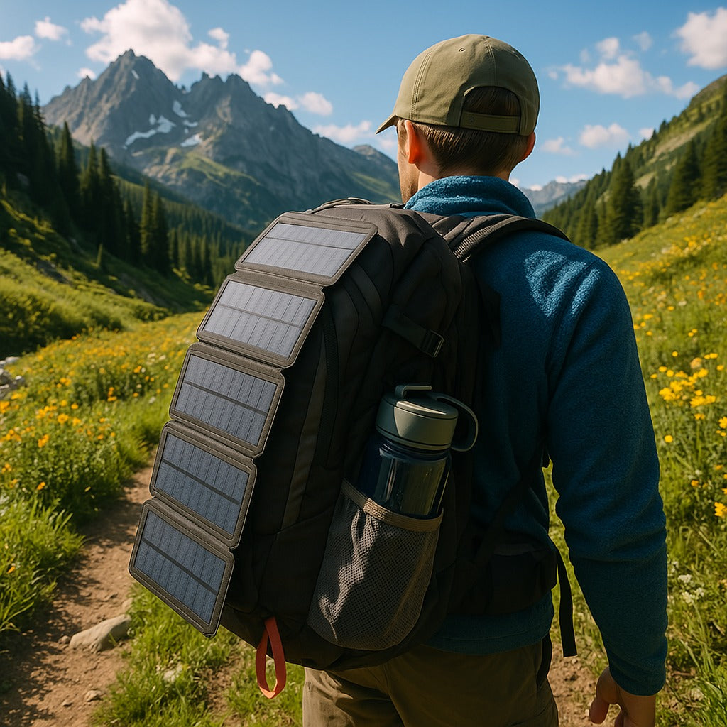 Solar power bank charger