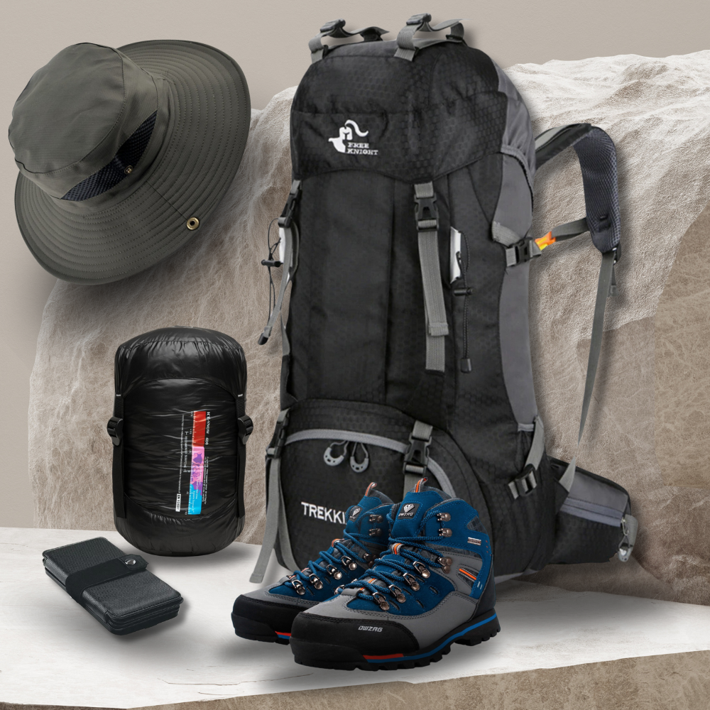 TrekMaster 60L – Waterproof Hiking & Trekking Backpack with Rain Cover