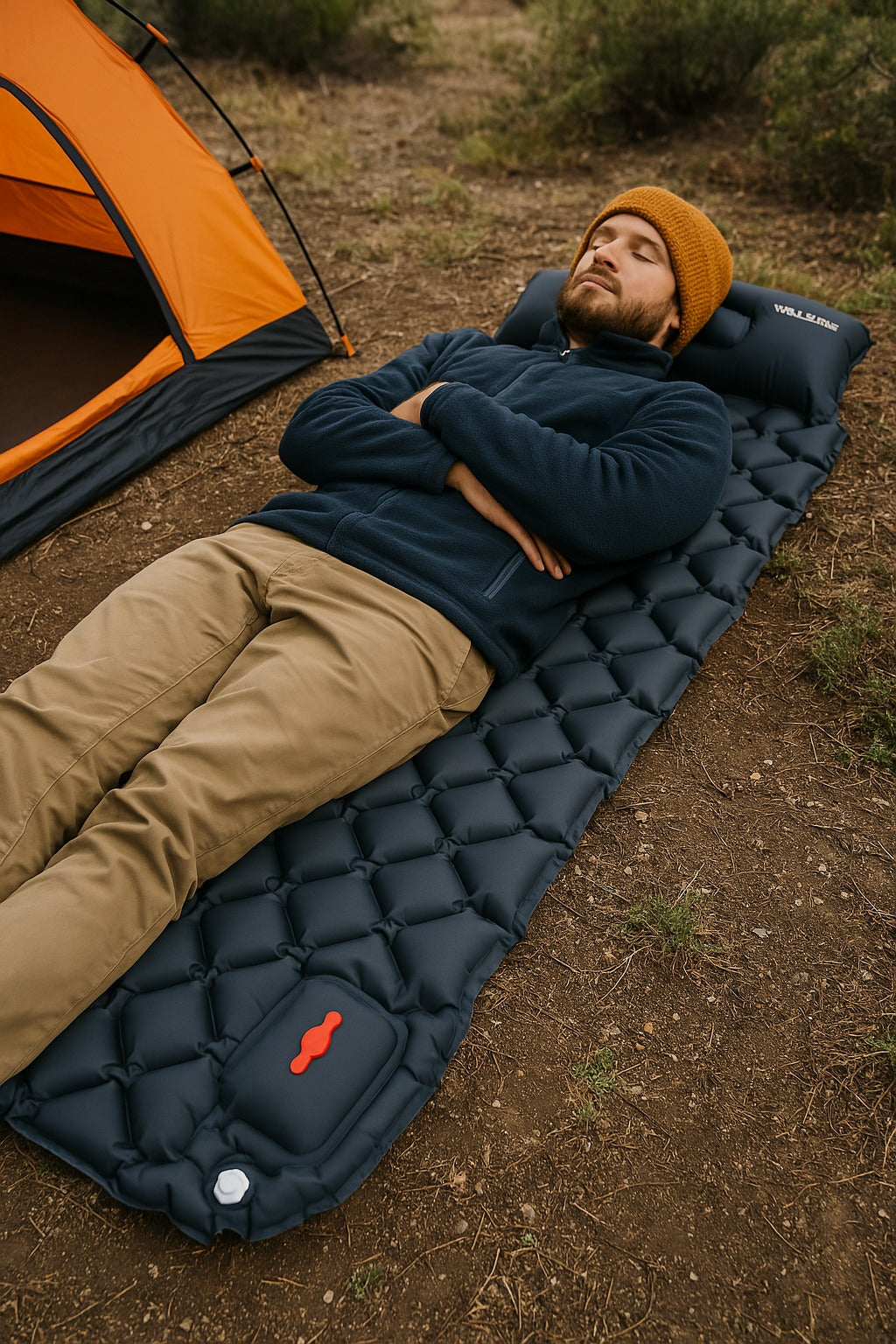 Sleeping bag pad - Mat for camping - Inflatable