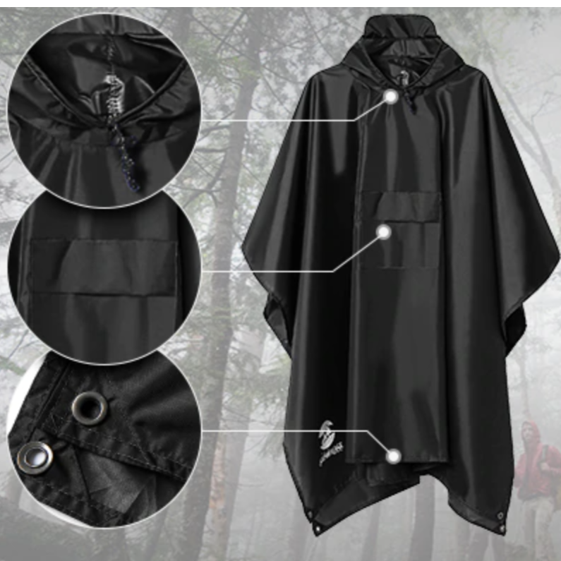 Rain poncho - Trekking - Hiking - Bicycle - Mountain bike