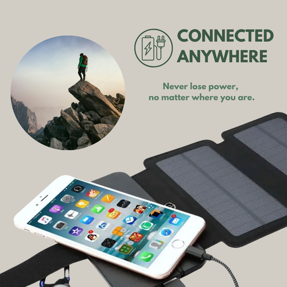 Portable solar panel - Solar power bank charger