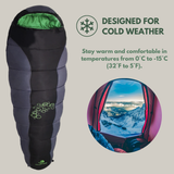 Winter sleeping bag -15° - trekking - Winter Mountain