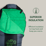 Winter sleeping bag -15° - trekking - Winter Mountain