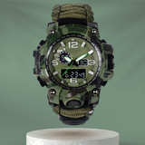 Men's Tactical Military Watch with Multifunctions - Paracord Survival