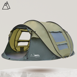 3-Person Pop-Up Waterproof Camping Tent - 4 Seasons Instantaneous