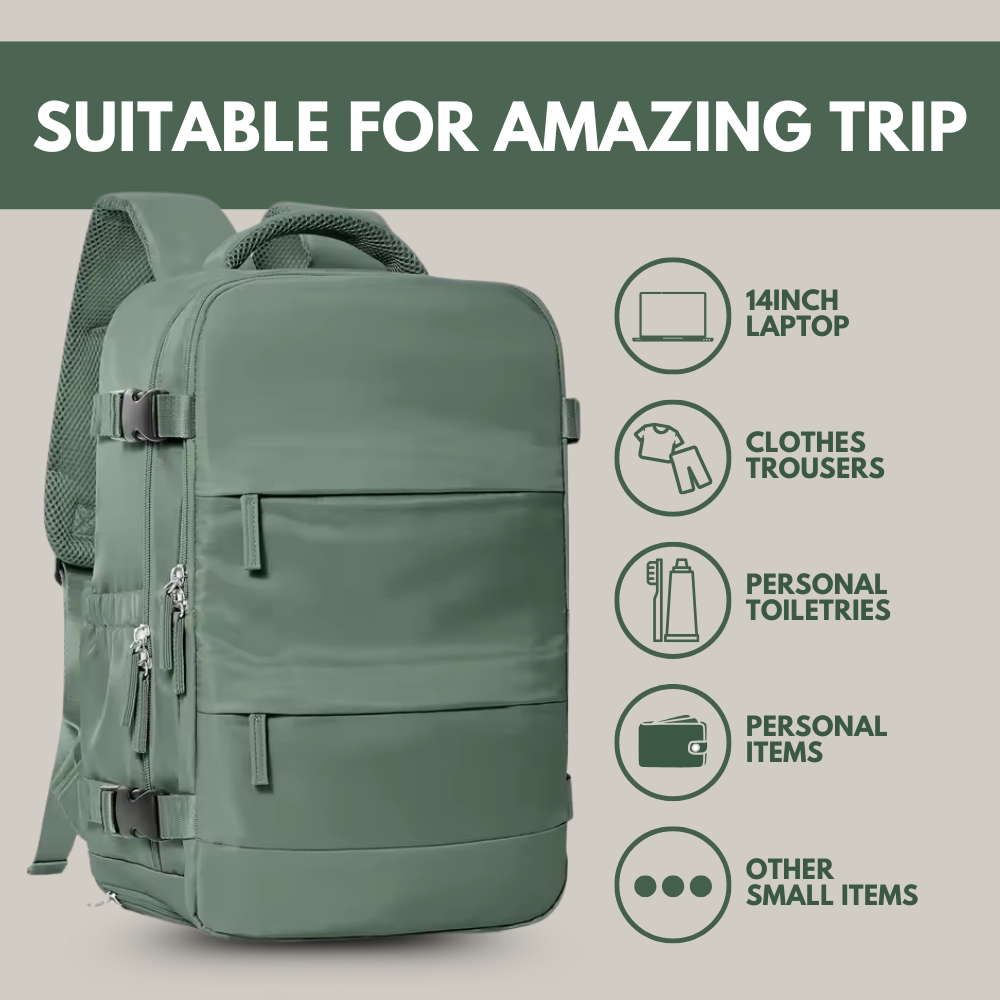 Travel Backpack - Suitcase Style
